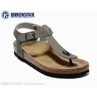 ราคา Birkenstock Kairo รองเท้าแตะคลาสสิกสําหรับผู้ชาย/ผู้หญิง Cork สีเทา Frosted 34-45 (41771289372)
