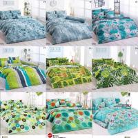 ราคา ชุดผ้าปู+ผ้านวม ขนาด5,6ฟุต โทนสีเขียว ยี่ห้อโตโต้ (3242745109)
