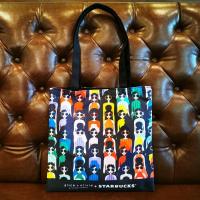 ราคา กระเป๋า​ Starbucks Rainbow Tote Bag Alice + Olivia Limited Edition (12513105353)