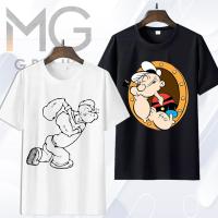 ราคา POPEYE The Sailor Man และ OLIVE เสื้อยืดผักโขมการ์ตูน Premium Popeye เสื้อชาวประมง PY18-20 (44272640858)