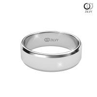 ราคา ZILVY แหวนเกลี้ยงชาย ทองคำขาว (BR095) (28213797481)