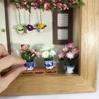 ราคา ของแต่งผนังห้อง ของจิ๋ว ของแต่งบ้าน ดอกไม้จิ๋ว กรอบรูปแต่งบ้านสไตล์วินเทจ (7623898097)