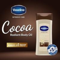 ราคา VASELINE VaselineIntensive Care Cocoa Radiant For Glowing Skin Body Oil Lasting Care Body Essence Oil200ml,heals ผิวแห้งเพื่อความกระจ่างใสเปล่งประกายด้วยอาการเหนียวเหนอะหนะและเข้มข้น (27592049598)