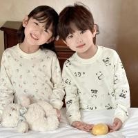 ราคา เสื้อกางเกงสูทเด็กผ้าฝ้ายแท้ สำหรับฤดูใบไม้ร่วง เหมาะสำหรับสวมใส่ทั้งในห้องเรียนและการอยู่ที่บ้าน (28642714424)