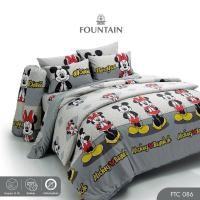 ราคา Fountain FTC086 การ์ตูน Mickey ลิขสิทธิ์แท้ Disney สัมผัสนุ่มลื่น ชุดเครื่องนอนฟาวน์เทน ผ้าปูที่นอน ผ้านวม (15160828719)