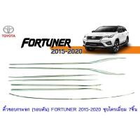 ราคา คิ้วขอบกระจก (รอบคัน) Toyota Fortuner 2015-2020 ชุบโครเมี่ยม (5171034566)