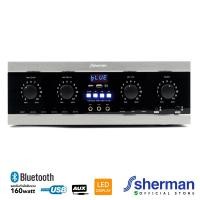 ราคา Sherman แอมปลิฟายเออร์คาราโอเกะ (Bluetooth) รุ่น AV-500 (1436048379)