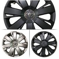 ราคา Wheel Cover ฝาครอบกระทะล้อ มี สีบรอนซ์ สีดำ ขอบ R 14 15 16 นิ้ว ลาย Toyota Logo w7 (1 ชุด มี 4 ฝา) (19566666955)