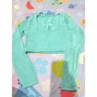 ราคา เสื้อครอปแขนยาว คอเหลี่ยม สีเขียวพาสเทล ผ้าวิ้งๆ นุ่มๆ ยืด ผ้าดีมาก มือหนึ่ง (21189631098)