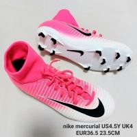 ราคา รองเท้าสตั๊ด ไนกี้ mercurial แท้100% สีชมพูขาวสีสวยใหม่มากๆค่ะ ไซส์ US4.5Y UK4 EUR36.5 23.5CM (24861190159)