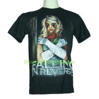 ราคา เสื้อวง Falling In Reverse ไซส์ยุโรป ฟอลลิ่ง อิน รีเวิร์ส PTA1352 งานวงดังๆ วินเทจ Rockyeah (4572924081)