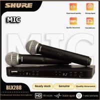 ราคา ระบบไมโครโฟนไร้สาย UHF Shure BLX288/PG58/SM 58/BETA58A เหมาะสำหรับโบสถ์ คาราโอเกะ (43619352350)