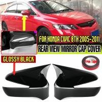 ราคา สําหรับ ฮอนด้าซีวิค Honda Civic FD 8th gen 2005 2006 2007 2008 2009 2010 2011 ดำมันวาว/การปรากฏ คาร์บอนไฟเบอร์ ฝาครอบกระจกมองข้าง ครอบ กระจกมองข้าง M สไตล ฮอร์น (22689949596)