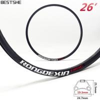 ราคา {เบสเธ่} ขอบล้อจักรยานเสือภูเขา 26 นิ้ว 24/28/32/36 รูขอบล้อดิสก์คู่ (27475356557)