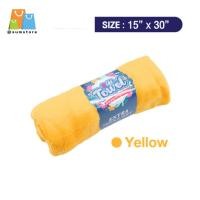 ราคา ผ้าขนหนูผ้าเช็ดตัวถวายพระ สีเหลือง 15x30นิ้ว ผ้าขนหนูถวายพระ ผ้านาโน (43272821493)