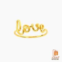 ราคา AURORA แหวนแฟชั่น Love ทองแท้ 75 % * ของแท้* (6215094445)