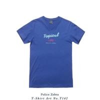 ราคา เสื้อยืด Police Zebra คอวี T142 (213876037)