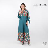 ราคา LOF-FI-CIEL เดรสยาว แขนยาว Jumilia Rose สีเขียว FBA5DR (29757986328)