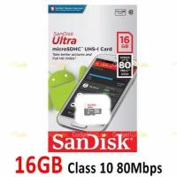 ราคา Sandisk Ultra Micro SD 16gb MicroSDHC Class 10speed 80MBps (19337133251)
