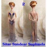 ราคา ชุดตุ๊กตา ทำมือ ปักลูกปัดน้ำเงิน เงิน สำหรับบาร์บี้ Fashion Royalty Doll Barbie Silkstone Poppy Parker Nuface ชุดที่ 2 (29935981344)