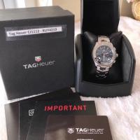 ราคา New Tag Heuer Link 42 mm Chronograph หน้าน้ำเงิน (1973993666)