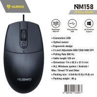 ราคา Nubwo NM158 Optical Mouse USB เม้าส์มีสาย เม้าส์ทำงาน เม้าส์เล่นเกม (41252819019)
