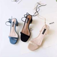 ราคา รองเท้าแฟชั่นเชือกผูกข้อ สีดำ (เบอร์ 40) (3103832494)