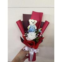 ราคา ช่อดอกไม้พร้อมตุ๊กตาหมีน้อยบัณฑิตน้อย (28030330973)