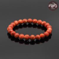 ราคา หินปะการัง สีแดง Red Coral ขนาด 8 มิล หินแท้ 100% หินสีแดง (5215908123)