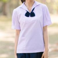 ราคา เสื้อนักเรียน คอปกทหารเรือ หญิง ตราเรือใบ ชุดนักเรียน เสื้อปกทหารเรือหญิง (4732312756)