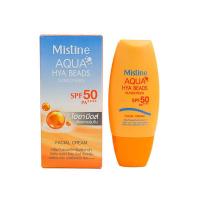 ราคา Mistine Aqua Hya Beads Sunscreen Facial Cream SPF50 PA++++ 40ml ครีมกันแดดทาหน้า มิสทีน อะควา ไฮยา บีดส์ (20177234154)