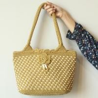 ราคา กระเป๋าถักโครเชต์ งาน handmade (1098497354)