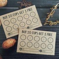 ราคา CF-002 บัตรสะสมแต้ม จำนวน 100 ใบ กระดาษคร๊าฟน้ำตาล หนา300 แกรม (4438881082)