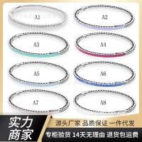 ราคา สร้อยข้อมือเงินแท้ Pandora สีสันสดใส ออกแบบโดย Pandora และตกแต่งด้วยเพชรเต็มสาย (42569877651)