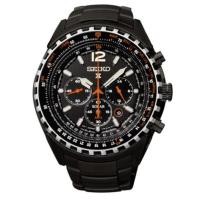 ราคา SEIKO Prospex Solar Chronograph นาฬิกาข้อมือผู้ชาย สายสแตนเลสรมดำ รุ่น SSC263P1 (65425577)
