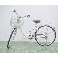 ราคา จักรยานแม่บ้านญี่ปุ่น - ล้อ 26 นิ้ว - ไม่มีเกียร์ - อลูมิเนียม - สีขาว [จักรยานมือสอง] (22978821449)