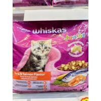 ราคา Whiskas อาหาร สูตรลูกแมว รสทูน่าและแซลมอน 2.7kg. Whiskas Tuna & Salmon Flavour (29655664541)