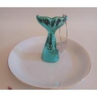 ราคา ♂️CERAMIC MERMAID♀️จานเซรามิควางเครื่องประดับ หางนางเงือก (2247181184)