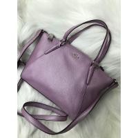 ราคา MINI KELSEY SATCHEL IN METALLIC PEBBLE LEATHER (COACH F22316) (860454185)
