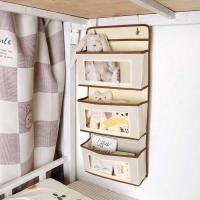 ราคา หอพักข้างเตียงตะขอประเภทแขวนถุงเก็บหอพักเครื่องมือที่มีประโยชน์ล่างสองชั้นข้างเตียงเจาะฟรีชั้นวางเตียง (40775193523)