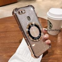 ราคา กันกระแทกcase สําหรับ OPPO A5S A12 A7 F9 ประกายสีชมพูสี่มุม Anti Drop 3D เคสโทรศัพท์ความงามแหวนแม่เหล็กออกแบบซิลิโคน TPU Soft case (44208198296)