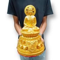 ราคา องค์สมเด็จพระสัมมาสัมพุทธเจ้า ปางสมาธิ ทรงธรรมจักร เนื้อเรซิ่น สีทอง ขนาดหน้าตัก 5 นิ้ว สูง 12 นิ้ว บูชาเป็นพระคู่บ้าน (18762722413)