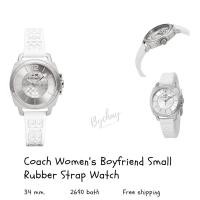 ราคา Coach Women’s Boyfriend Small Rubber Strap Watch #14502095 (8883650279)