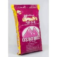 ราคา ปุ๋ยอินทรีย์เคมี ตราเขาแก้ว สูตร 12-3-6 (28692324801)