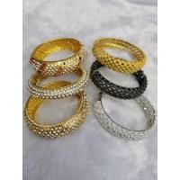 ราคา กำไลเพชรสีทอง เครื่องประดับไทยเครื่องประดับชุดไทย กำไลลายพิกุลสีทอง (4417553993)