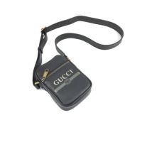 ราคา New Gucci print leather shoulder bag (6210376893)
