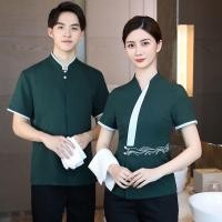 ราคา จัดส่งตอนนี้(M-4XL) พนักงานสุขาภิบาลเสื้อยูนิฟอร์ม ชุดทำงาน ชุดแม่บ้าน ชุดพนักงานเสริฟ ชุดพนักงานทำความสะอาด (29983822508)