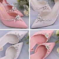 ราคา เทียนกวง 1 คู่งานแต่งงานรองเท้าตกแต่ง พลอยเทียม เข็มกลัดเจ้าสาวเงาตกแต่งคลิป (25546363409)