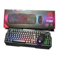 ราคา Marvo KM404 ชุดมีไฟ คีย์บอร์ด Rainbow และเมาส์6ปุ่มมีไฟ7สี USB Keyboard Combo (43556860960)