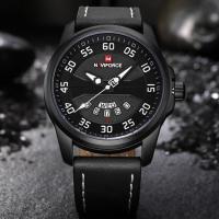 ราคา เก็บเงินปลายทาง นาฬิกาข้อมือผู้ชาย นาฬิกา naviforce แท้ สายหนัง รุ่น NF9124-BWB ของแท้กันน้ำ 30 เมตรสินค้ารับประกัน 1 ปี (775571099)